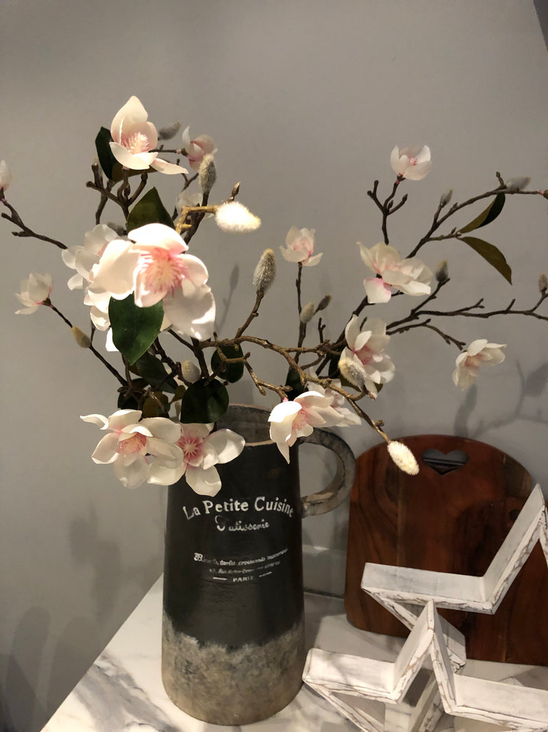 White Blush Magnolia stem