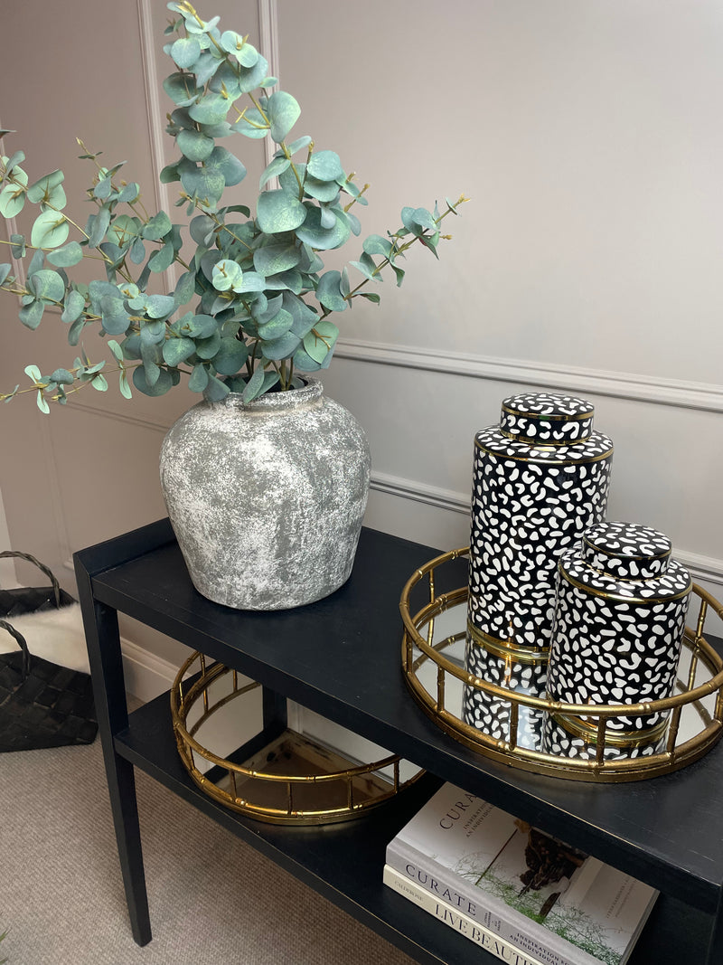 Chunky stone rustic vase