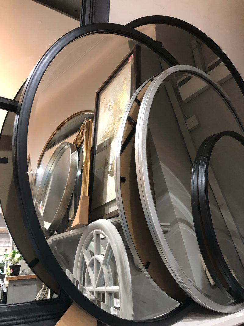 Round Simple champagne Silver mirror 80cm & 60cm