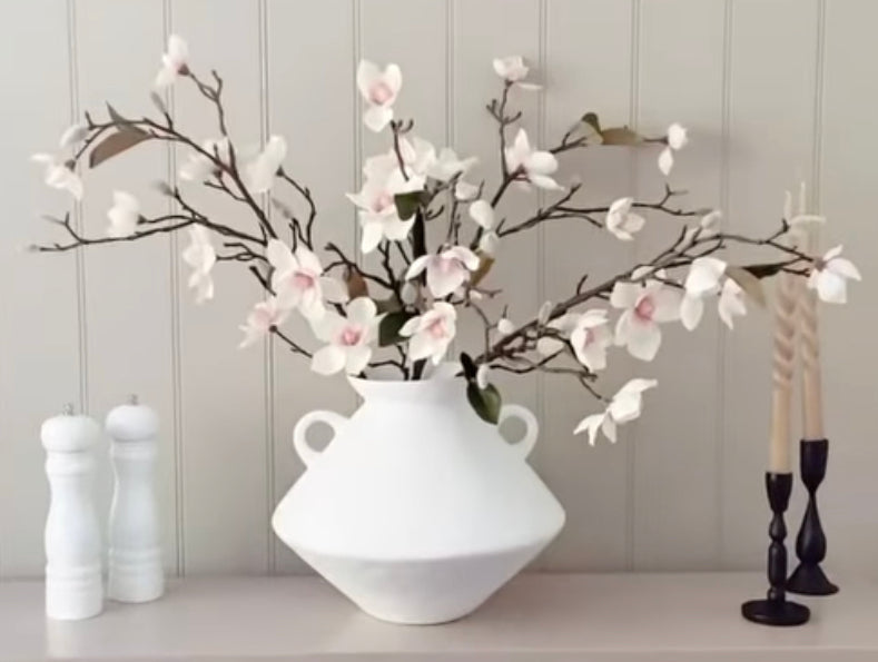White Blush Magnolia stem