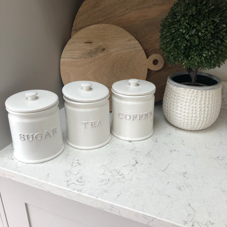 Set of Tea Coffee Sugar canister jars