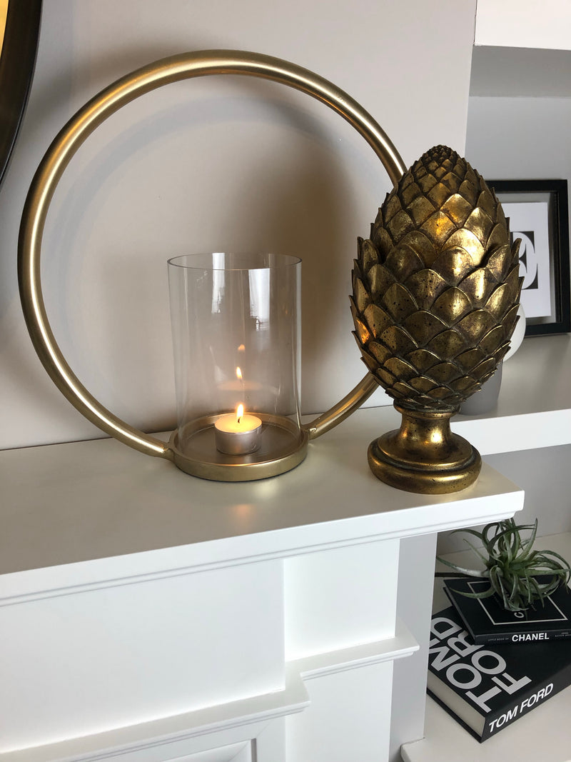 Gold Artichoke with lid