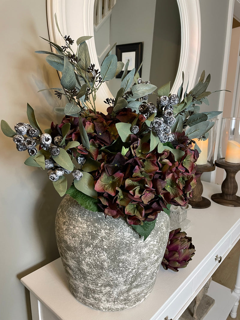 Chunky stone rustic vase