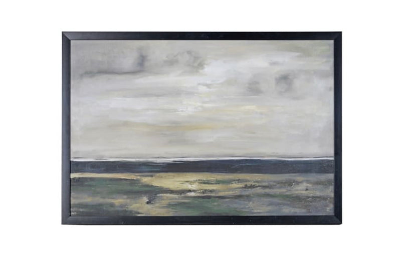 Cloudy scene landscape abstract framed picture