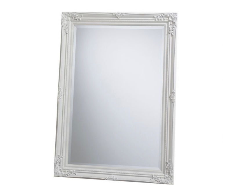 Cream baroque decorative rectangular mirror 90x65