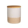 Rustic half glazed air tight canister