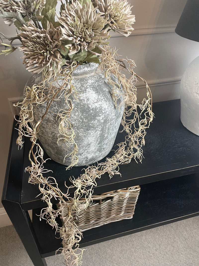 Faux Beige Spanish Moss Spray