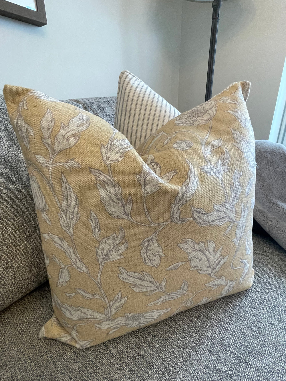 Ambleside Mustard Feather Filled Cushion Abode