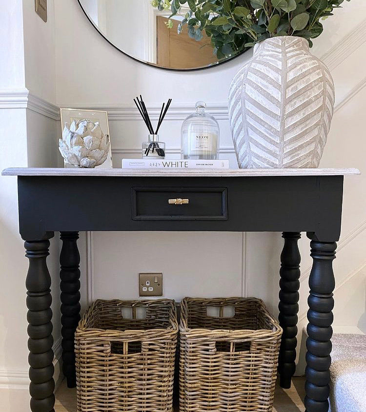 Bloomville large chevron stone rustic vase