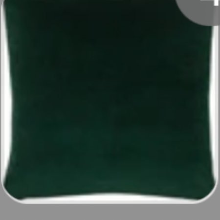 Green velvet cushion 50cm