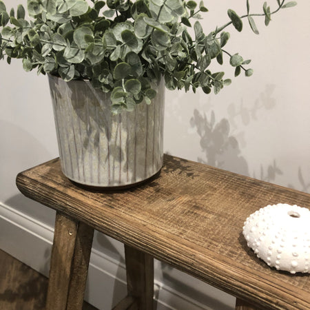 Rustic handmade two tone plant pot