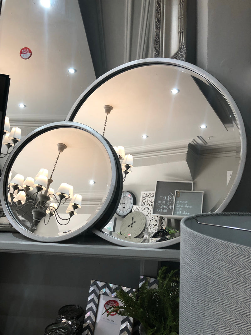 Round Simple champagne Silver mirror 80cm & 60cm