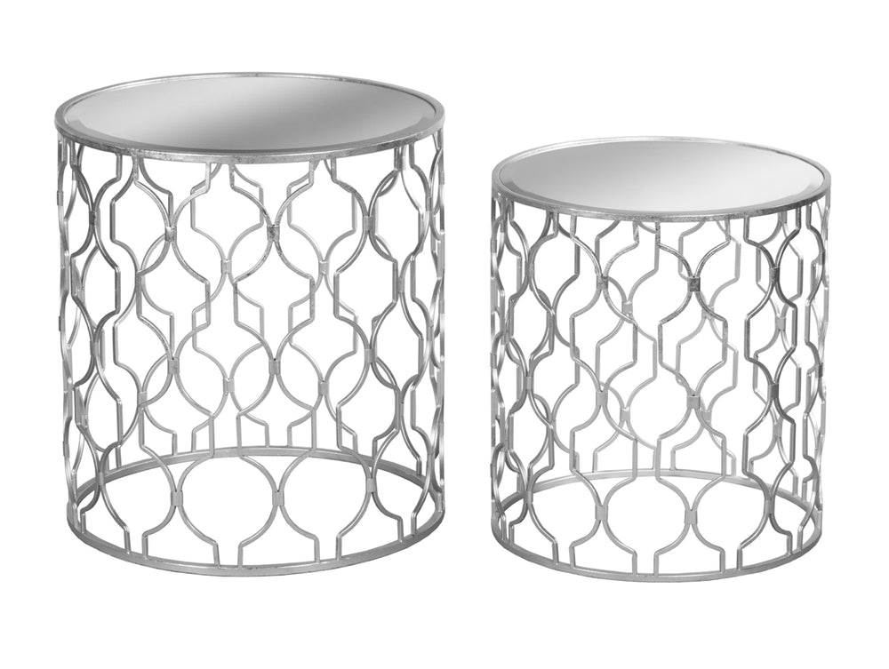 Side table 2025 silver metal