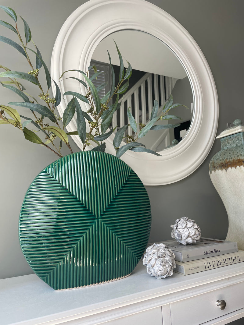 Green Willow seeded eucalyptus spray stem