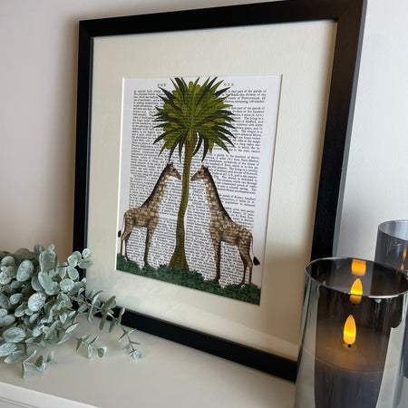 Giraffe Jungle Animal Framed Print