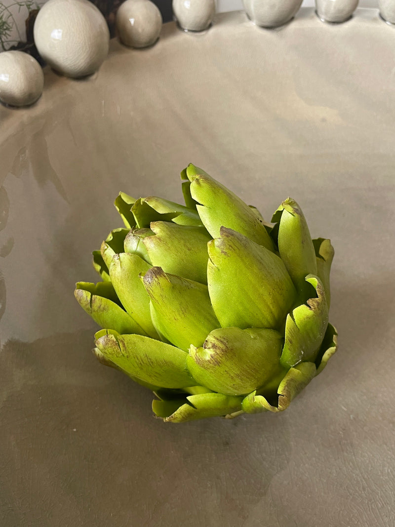 Green head faux artichoke