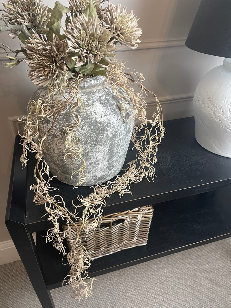 Faux Beige Spanish Moss Spray