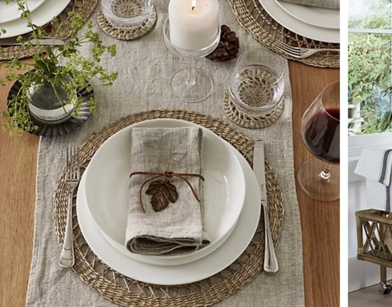 Seagrass Weave woven Round Placemats Set Of 4