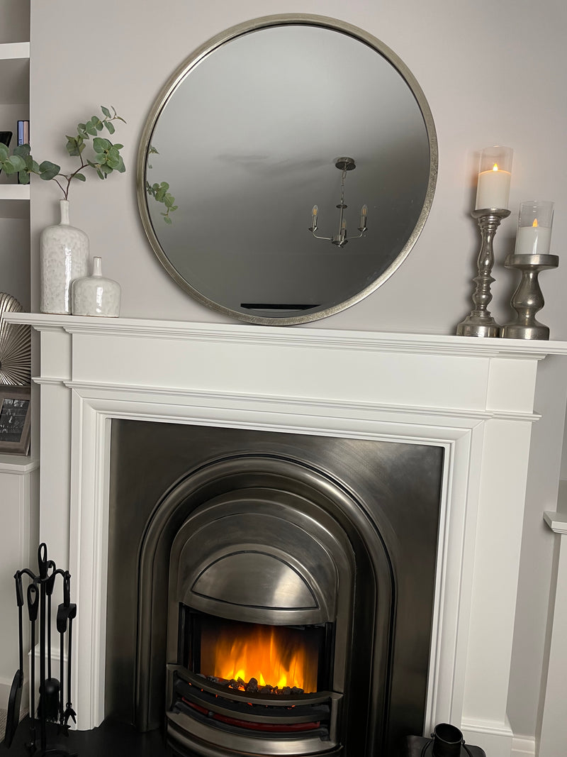 Round Simple champagne Silver mirror 80cm & 60cm
