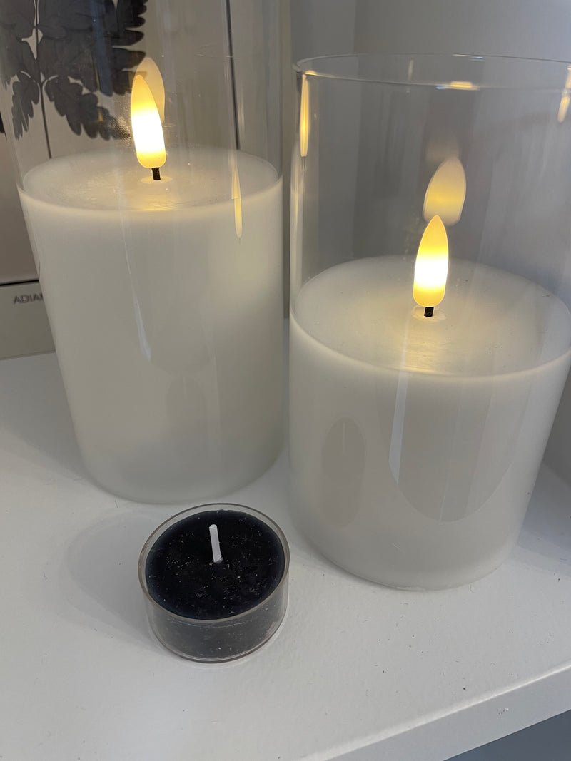 Dark grey rustic tealight individual