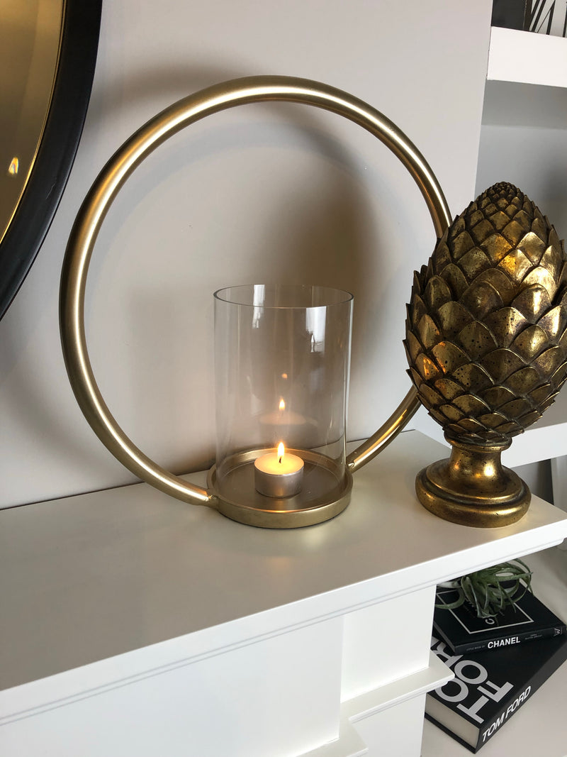 Gold Artichoke with lid
