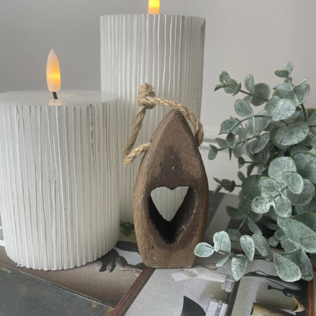 Heart wooden hanging Bouy