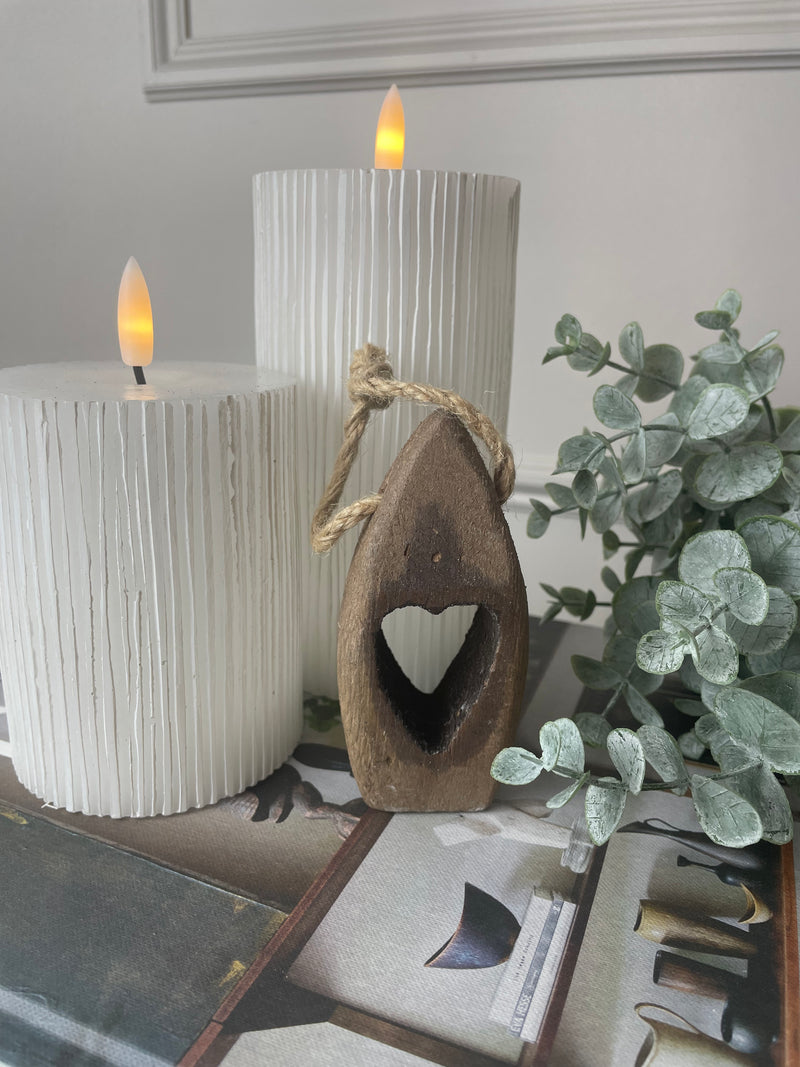 Heart wooden hanging Bouy