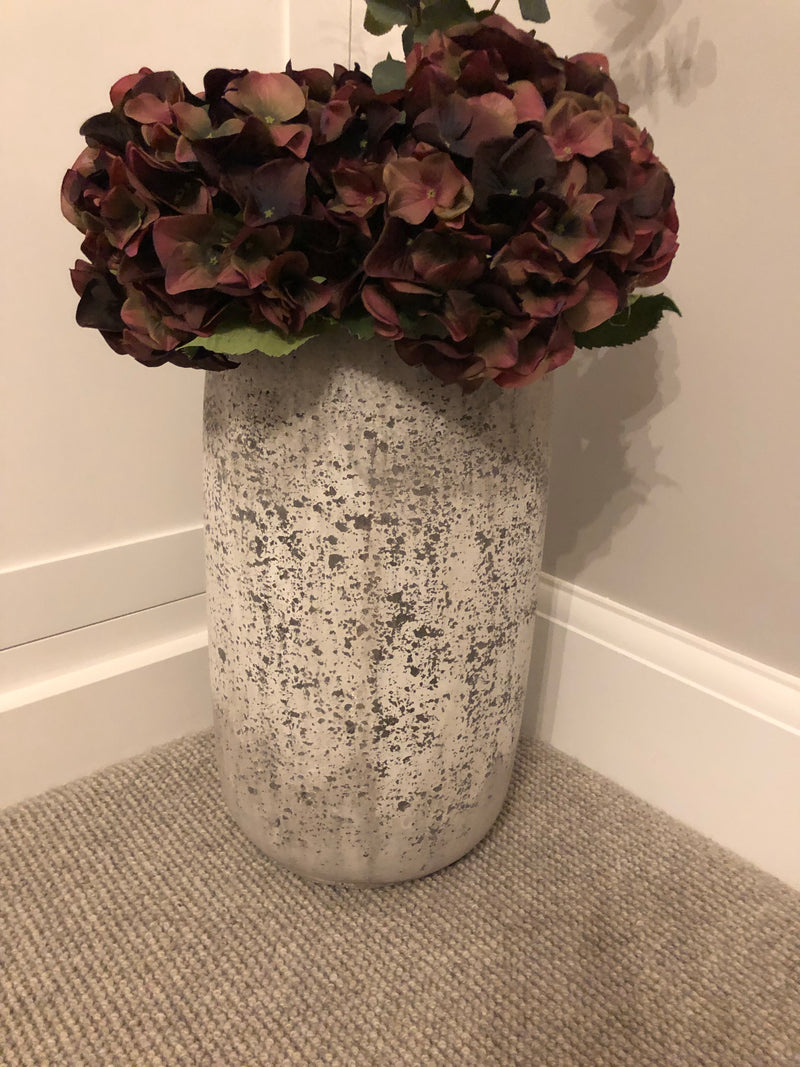 Large tall stone effect vase
