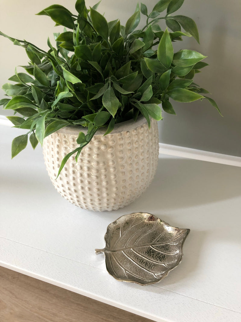 Small Aluminium Leaf Dish
