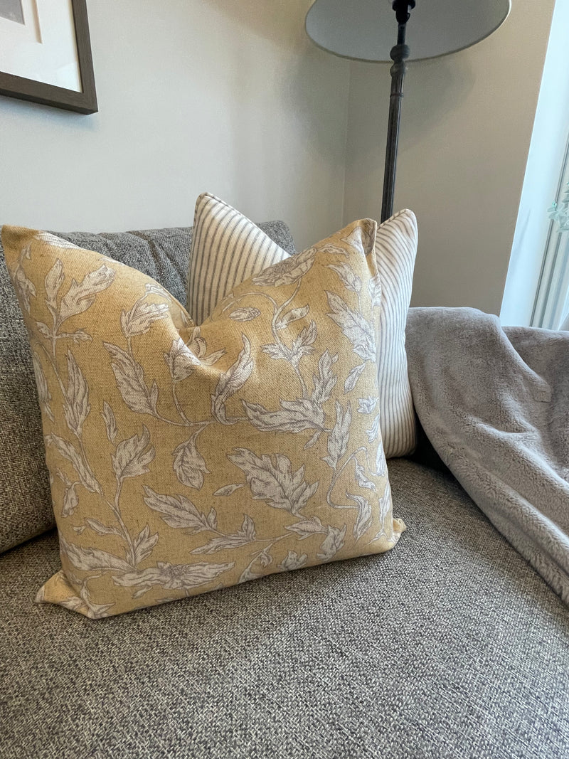 Ambleside Mustard Feather Filled Cushion