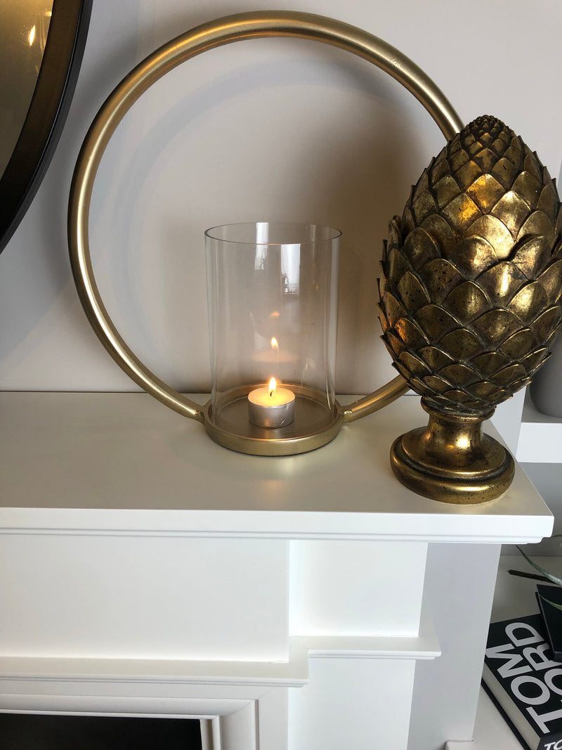 Gold Artichoke with lid