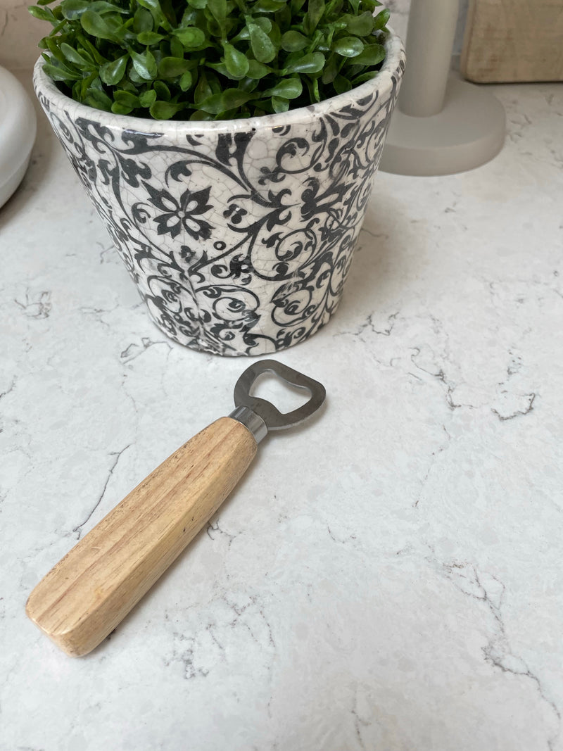 Wooden Handled Bottle Opener