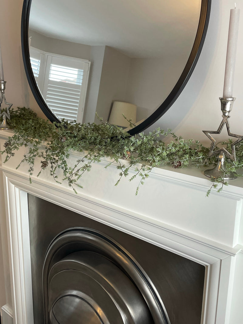 Thick Pine cone full long hanging garland 180cm