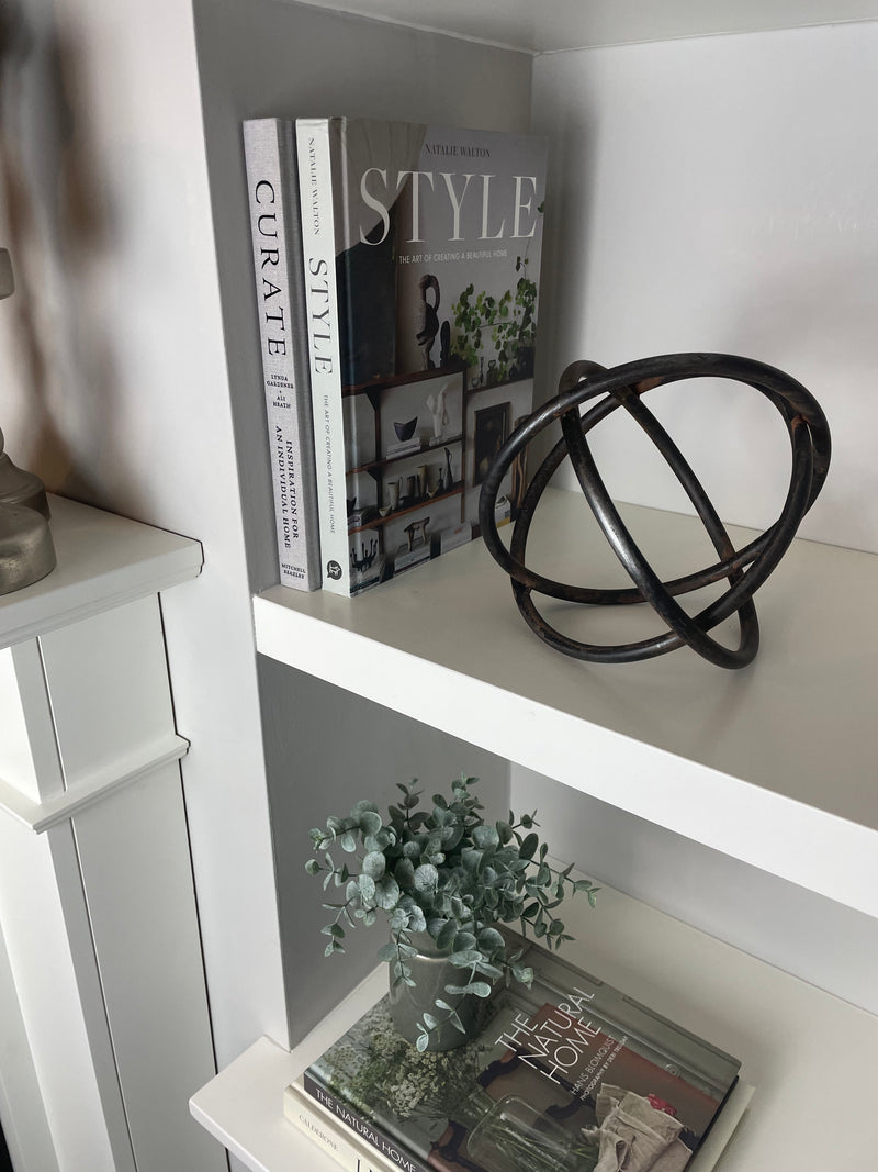 Metal round ring loop decoration ornament