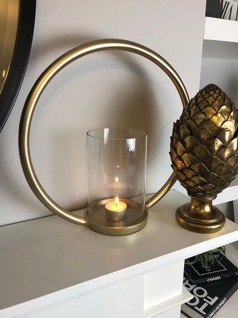 Gold Artichoke with lid