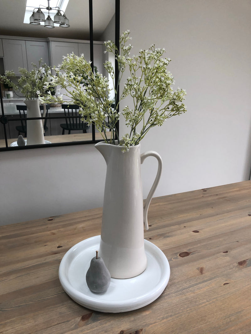 White wildflower stem