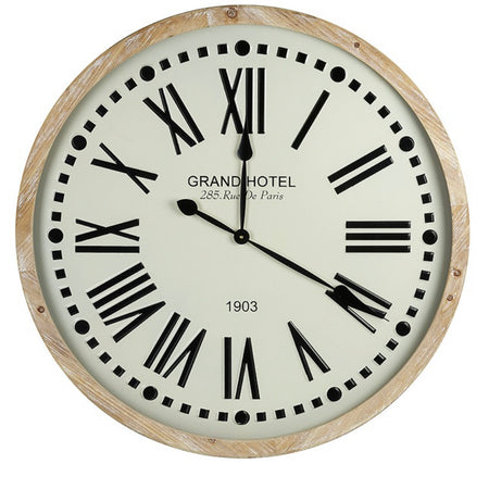 Grand hotel huge wooden clock