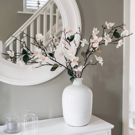 White Blush Magnolia stem