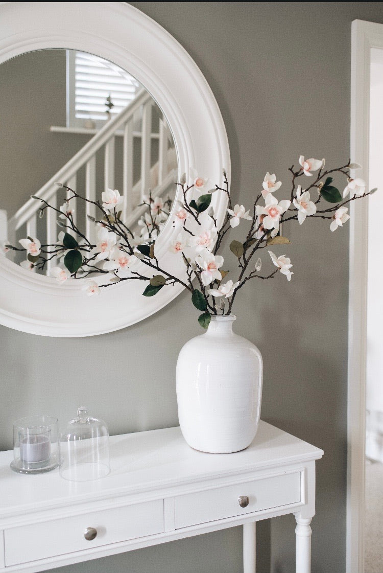 White Blush Magnolia stem