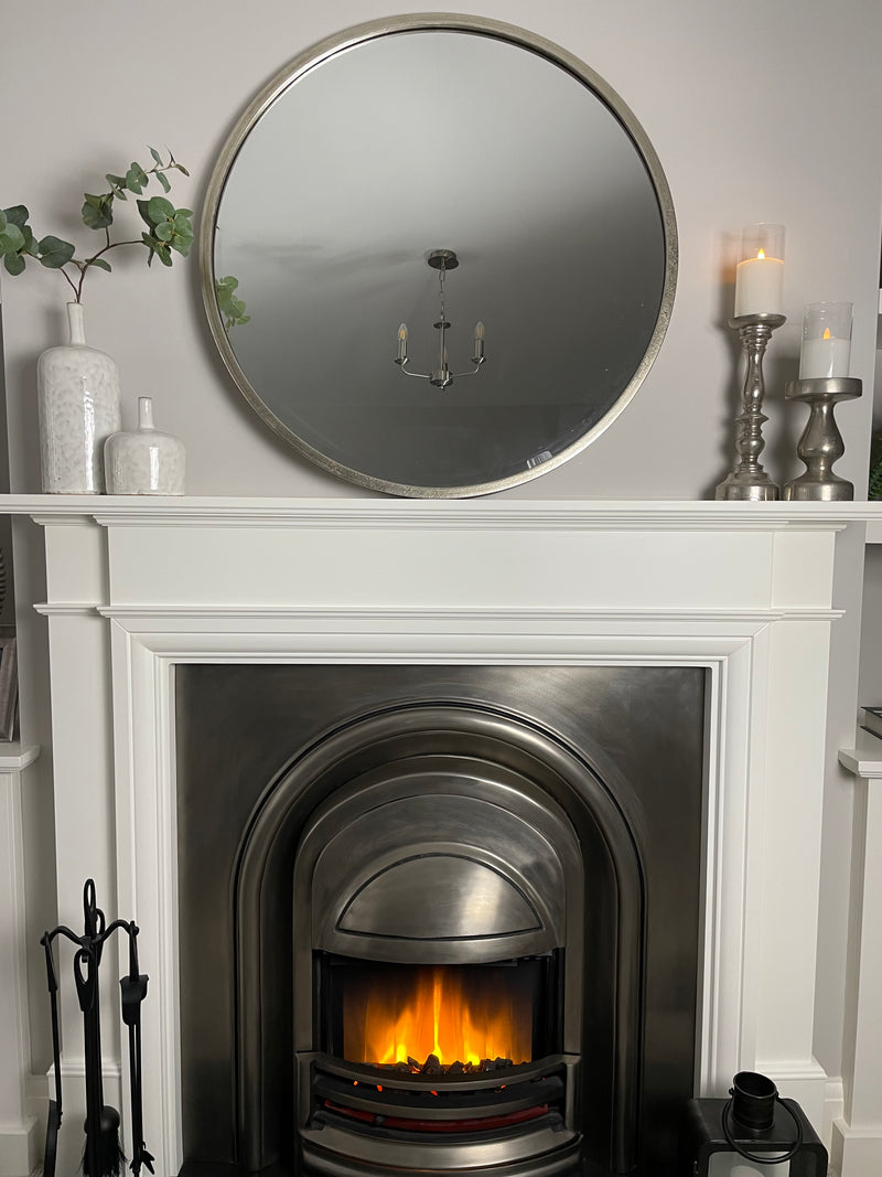 Round Simple champagne Silver mirror 80cm & 60cm