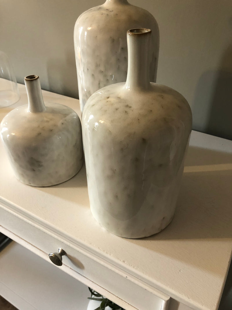 Medium ceramic vormark bottle neck vase