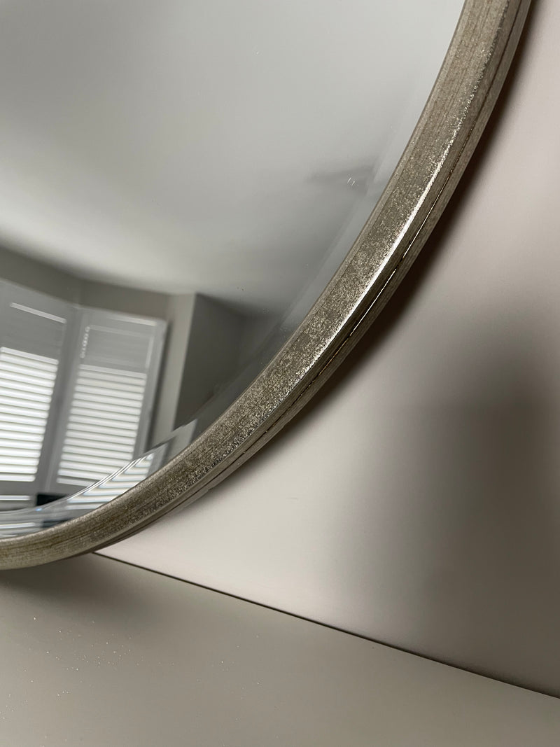 Round Simple champagne Silver mirror 80cm & 60cm