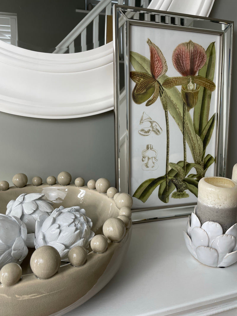 Cream Ceramic Bobble Bowl