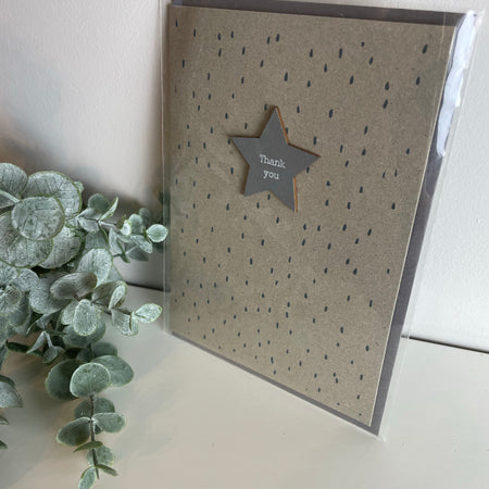 East Of India ‘Thank You’ star card
