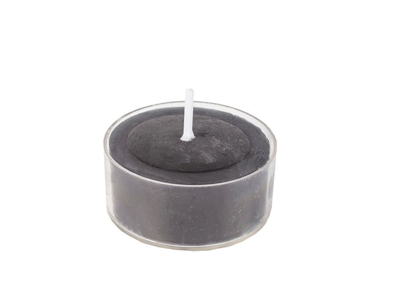 Dark grey rustic tealight individual