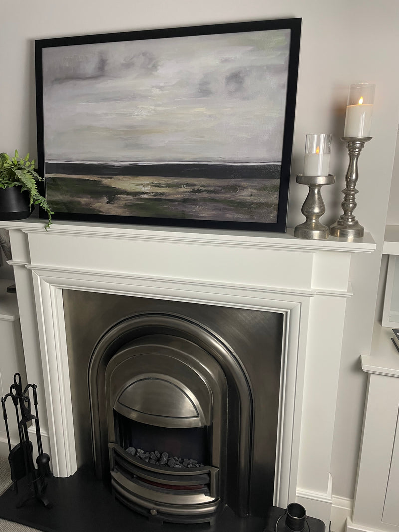 Cloudy scene landscape abstract framed picture