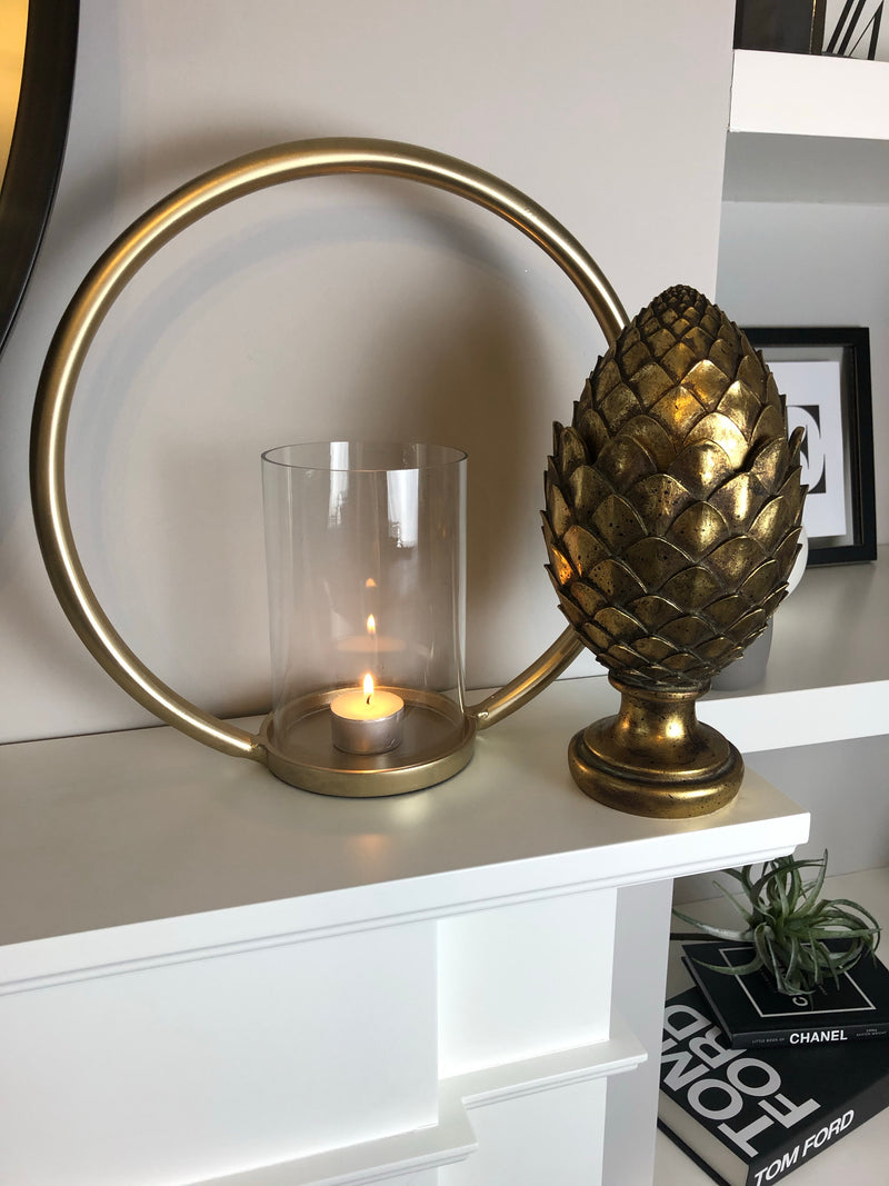 Gold Artichoke with lid