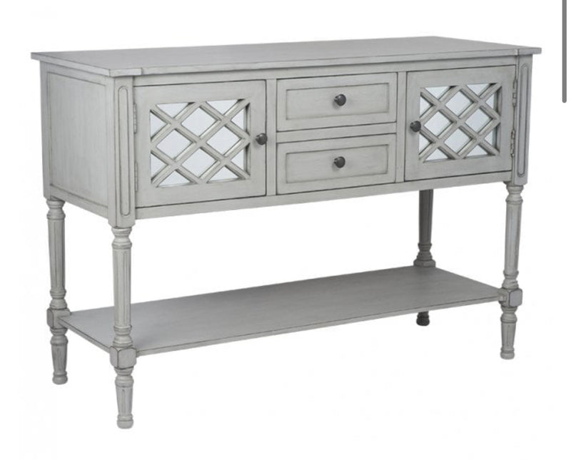 Store seconds 1 grey mirrored large console dresser table