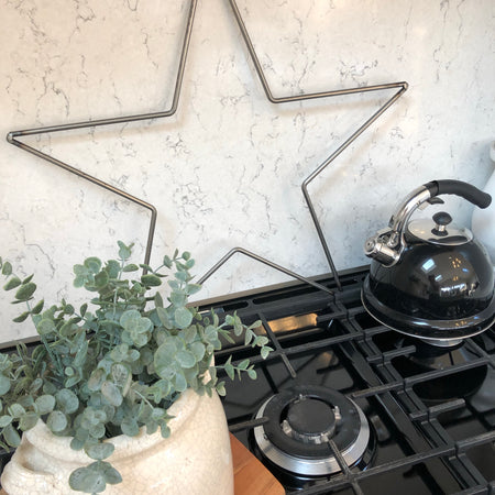 Large Farringdon metal outline star 60cm
