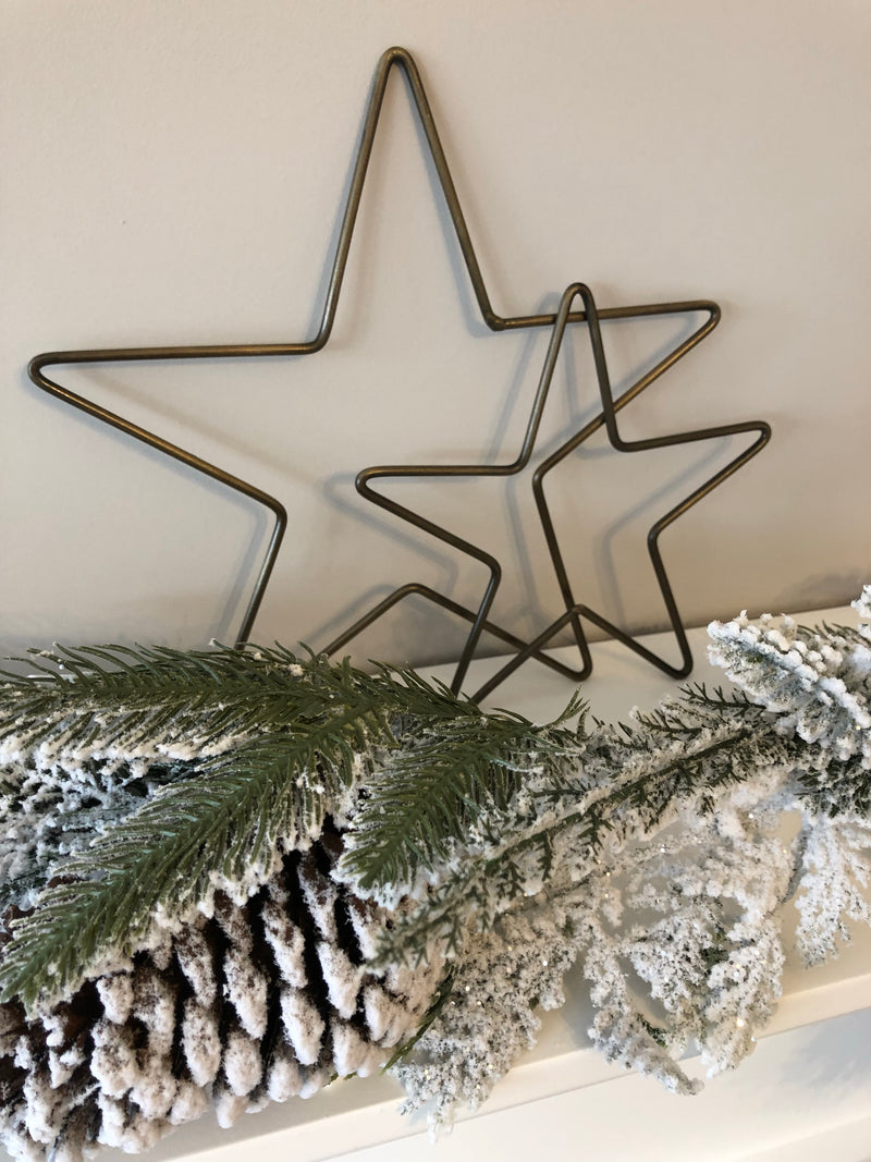 Brass bronze gold metal star 3 sizes